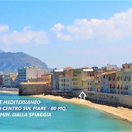 Be Mediterraneo, In Centro Sul Mare - In The Center Front - 80 Mq 트라파니